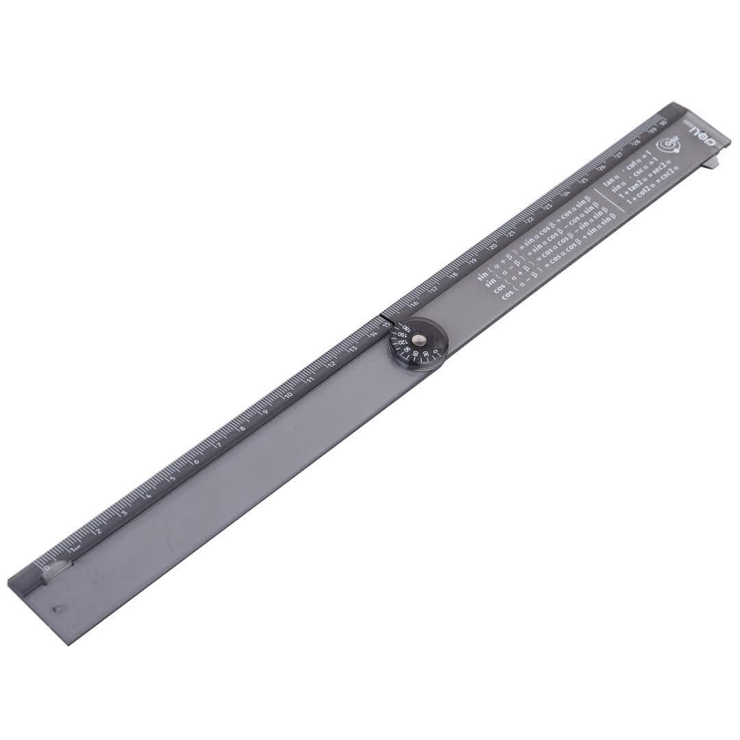 règle multifonctions est un outil de géométrie pliable de 30 cm -deli