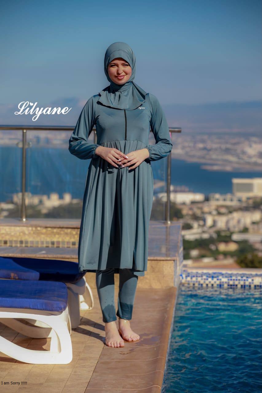 Burkini Lilyane – Ensemble 3 pièces manches longues