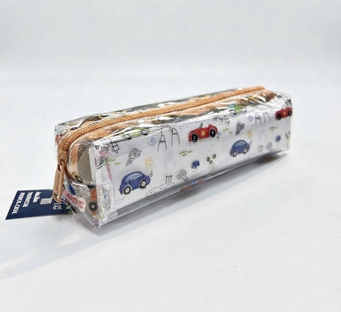 Trousse transparente a motif Garçon Cristal CR-1212
