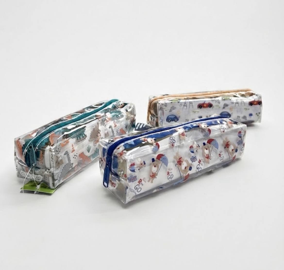 Trousse transparente a motif Garçon Cristal CR-1212