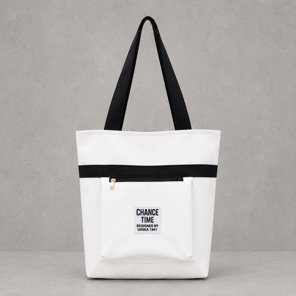Tote Bag Casual Bicolore Chance Time