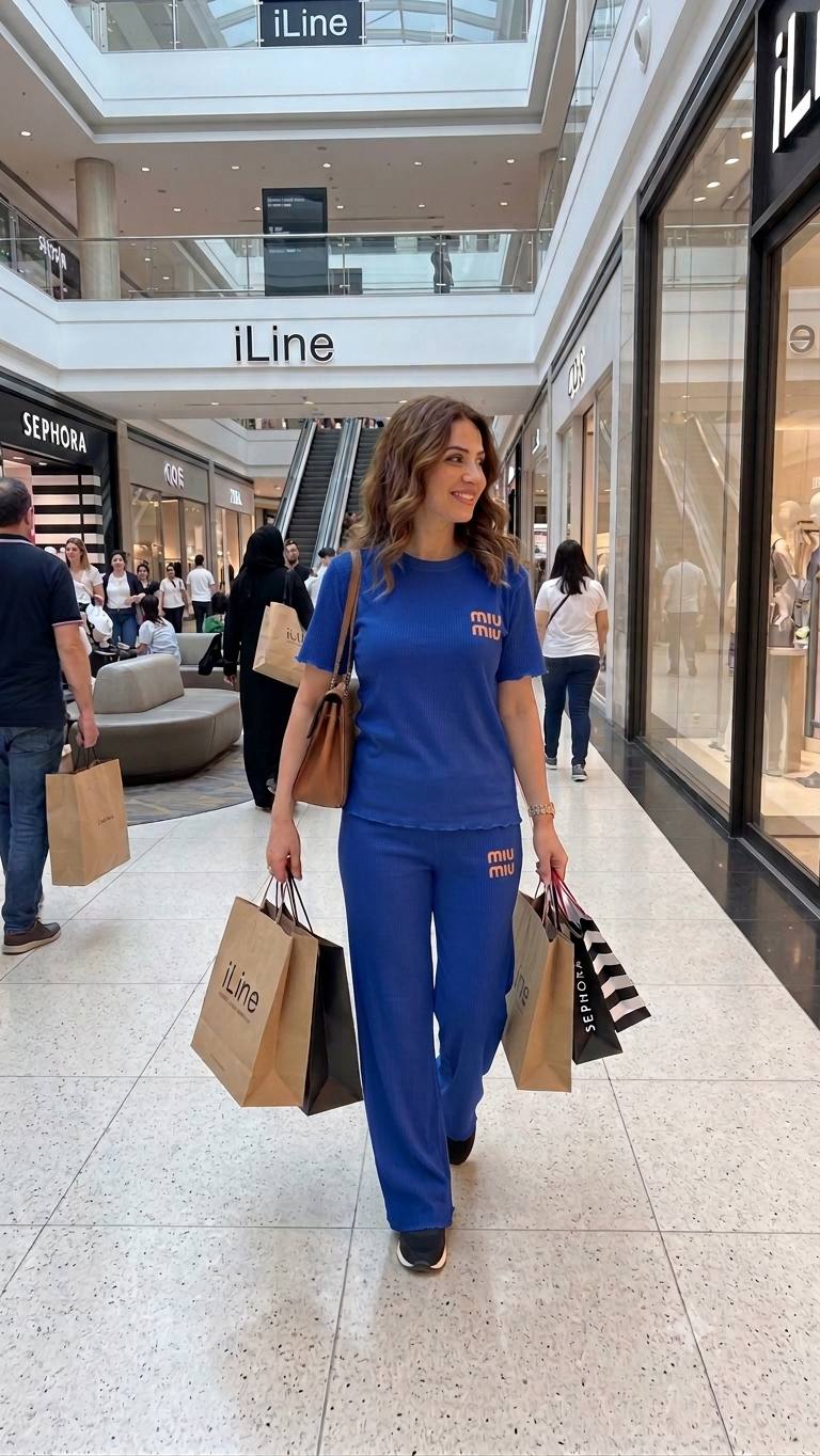 Ensemble Côtelé Femme T-shirt & Pantalon Large – Coordonné