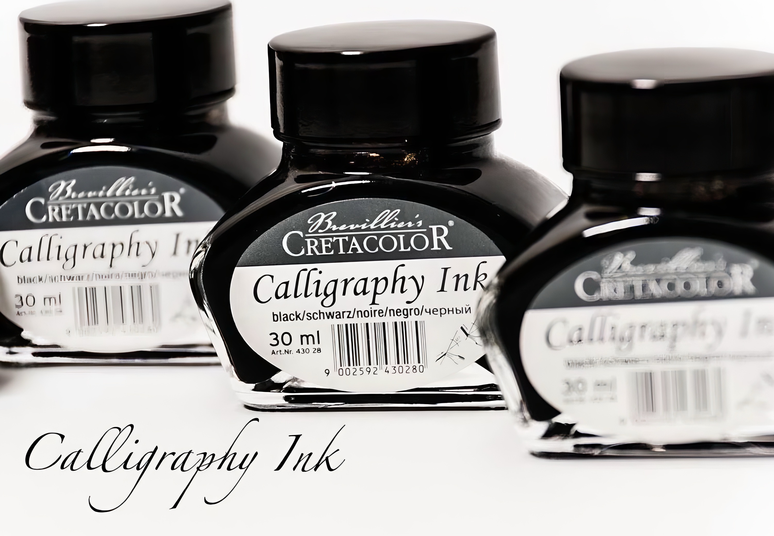 ENCRE DE CALLIGRAPHIE 30ML NOIR -CRETACOLOR-