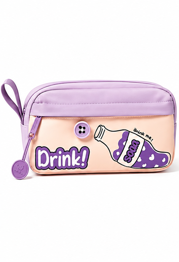 Trousse scolaire cristal Drink CR-12017