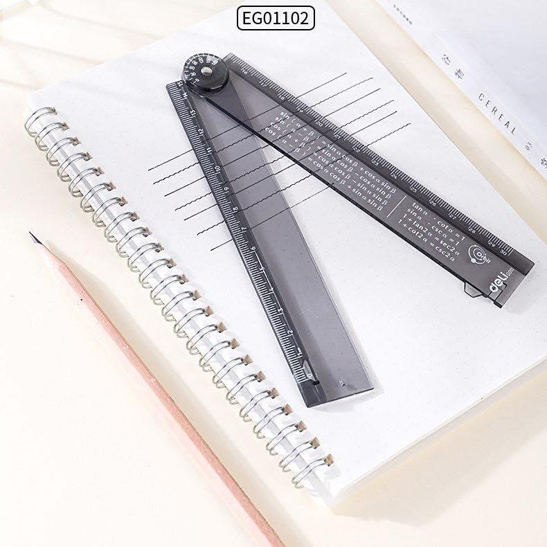 règle multifonctions est un outil de géométrie pliable de 30 cm -deli