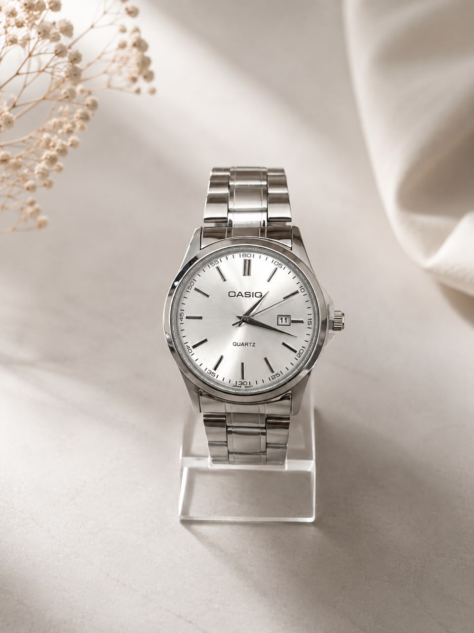Montre OASIQ Homme Argentée