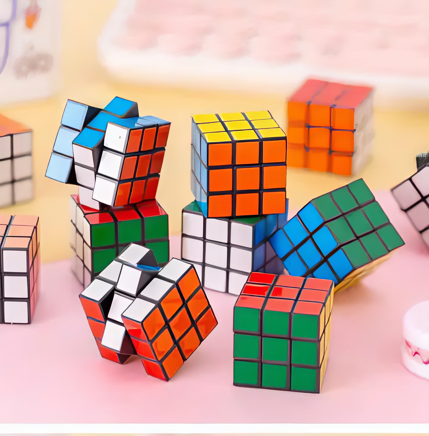 cubes magiques 3x3 colorés