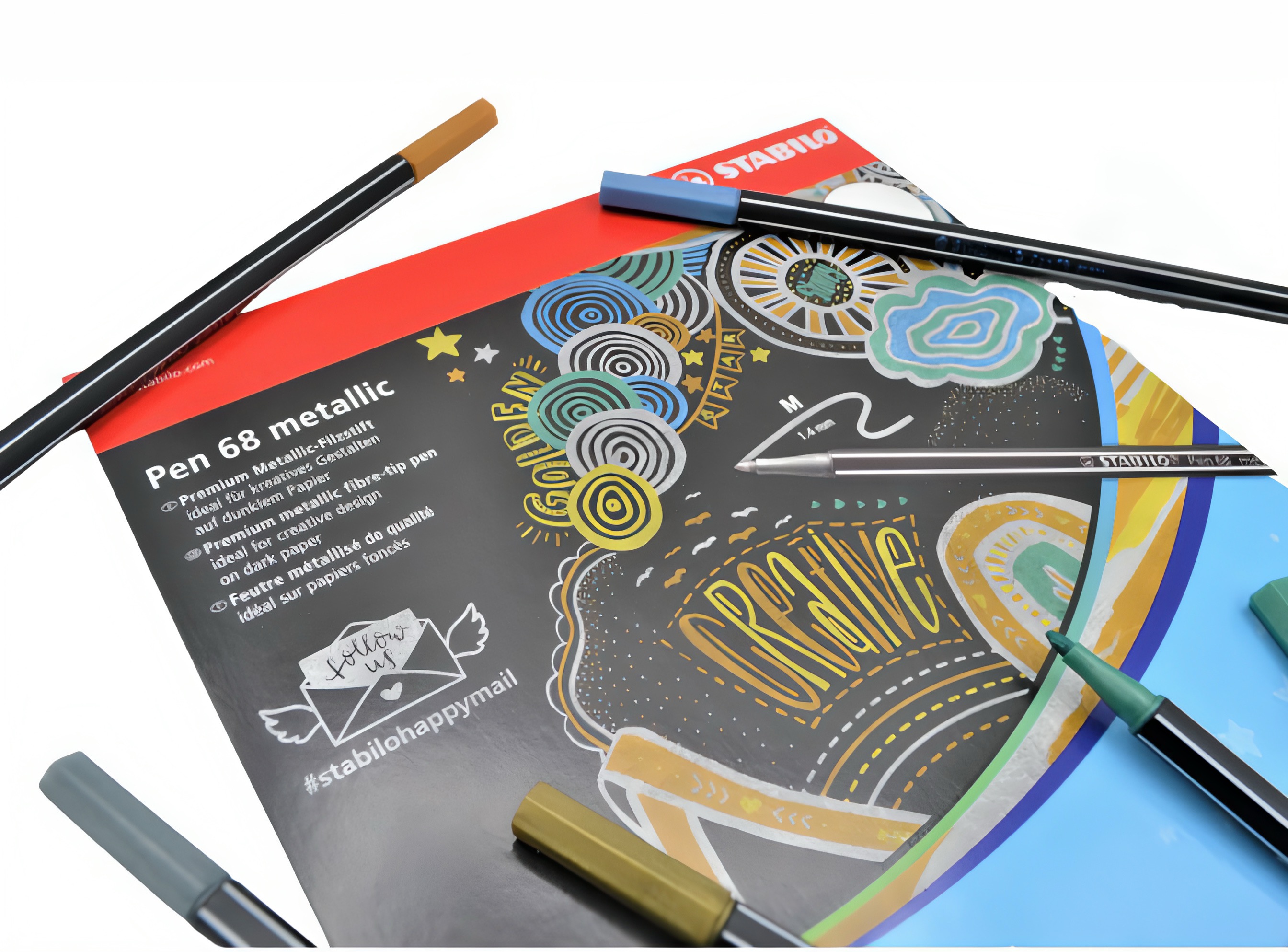 FEUTRES PEN 68 METALLIC -STABILO- 1.4 MM