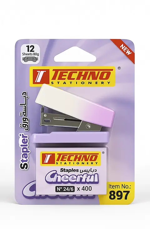 AGRAFEUSE MINI 24/6 26/6 (12F/80G) CHEERFUL SB REF 7897