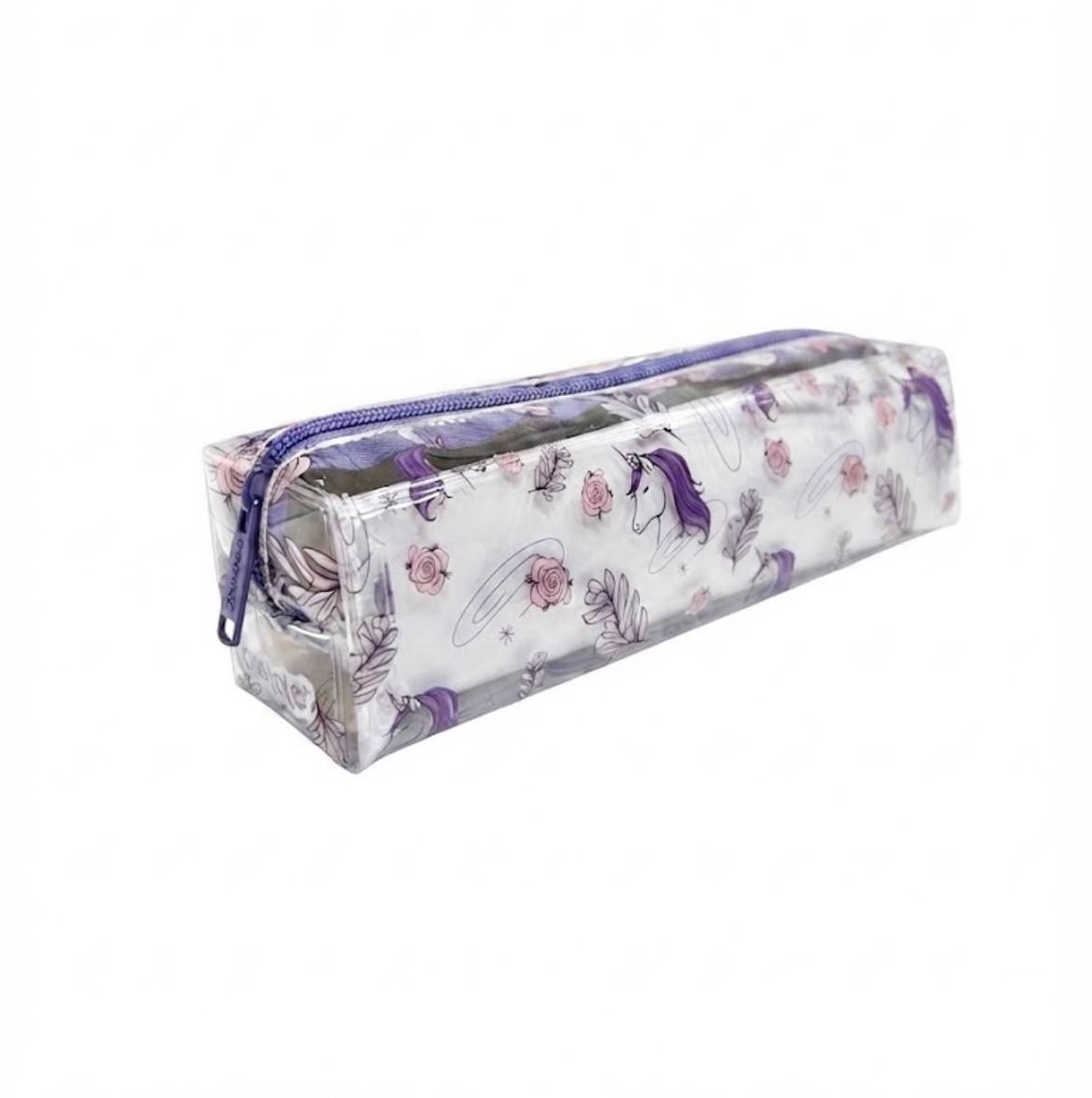 Trousse transparente a motif Fillette Cristal CR-1212