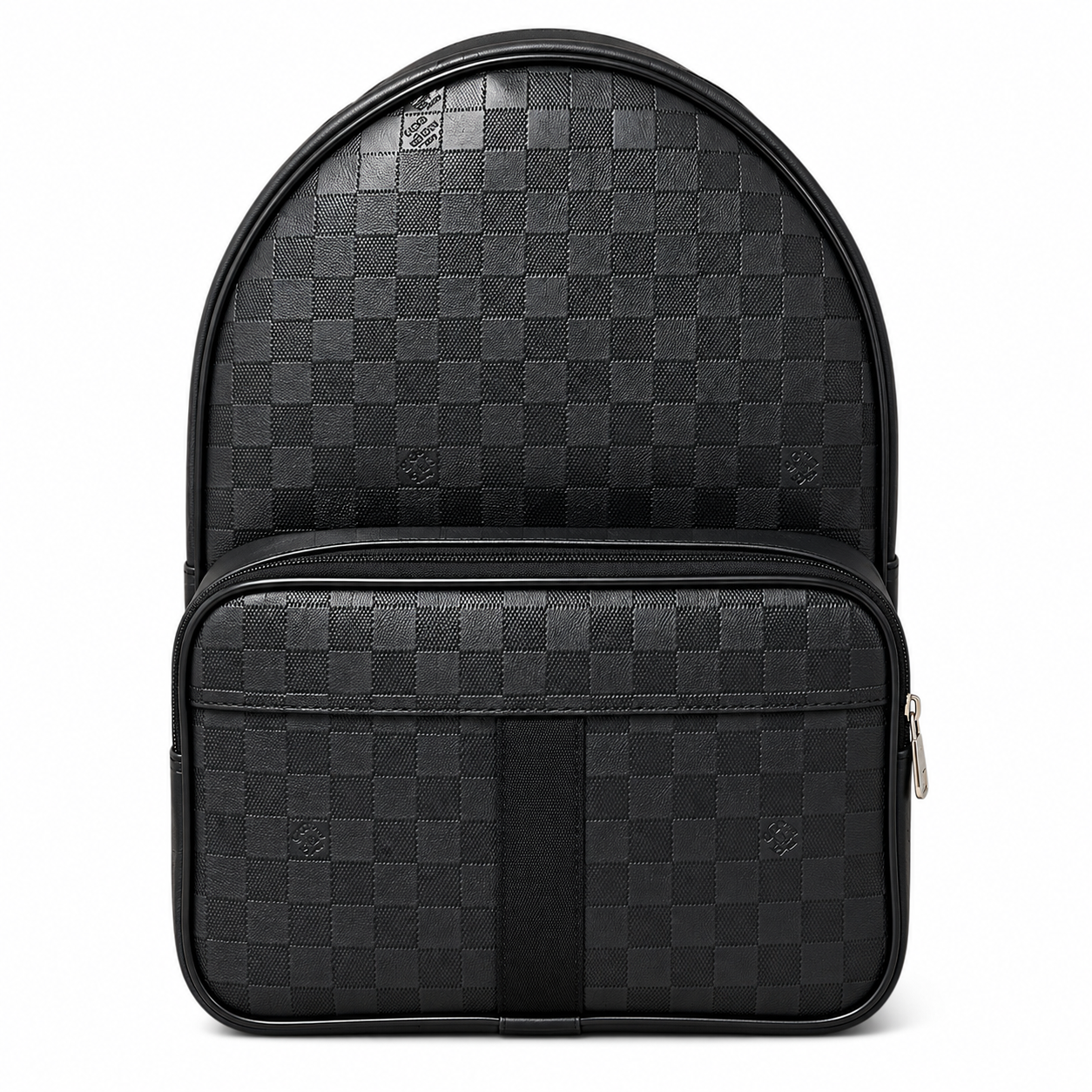 Sac à Dos Noir Motif Damier en Cuir Louis Vuitton