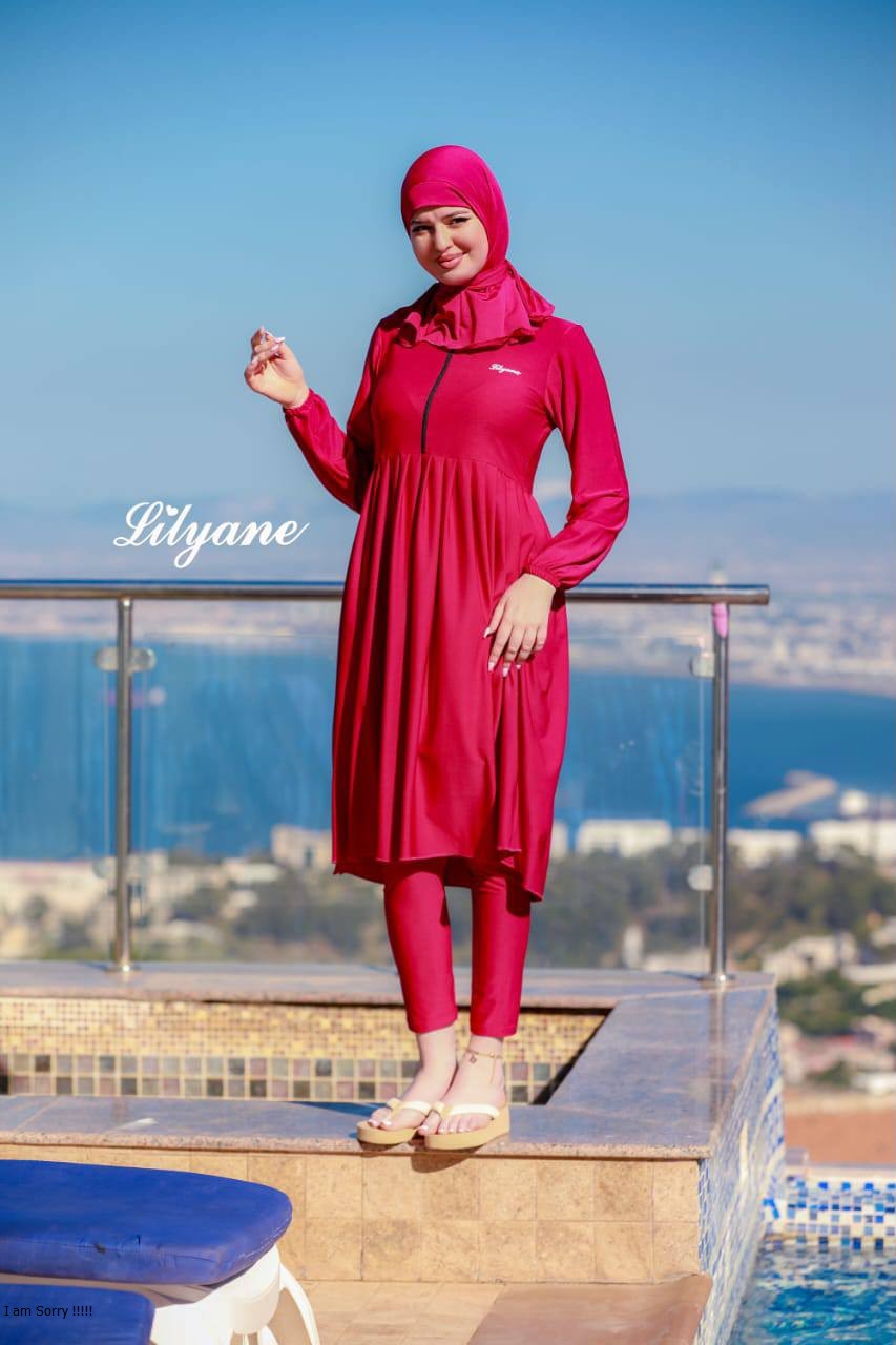 Burkini Lilyane – Ensemble 3 pièces manches longues