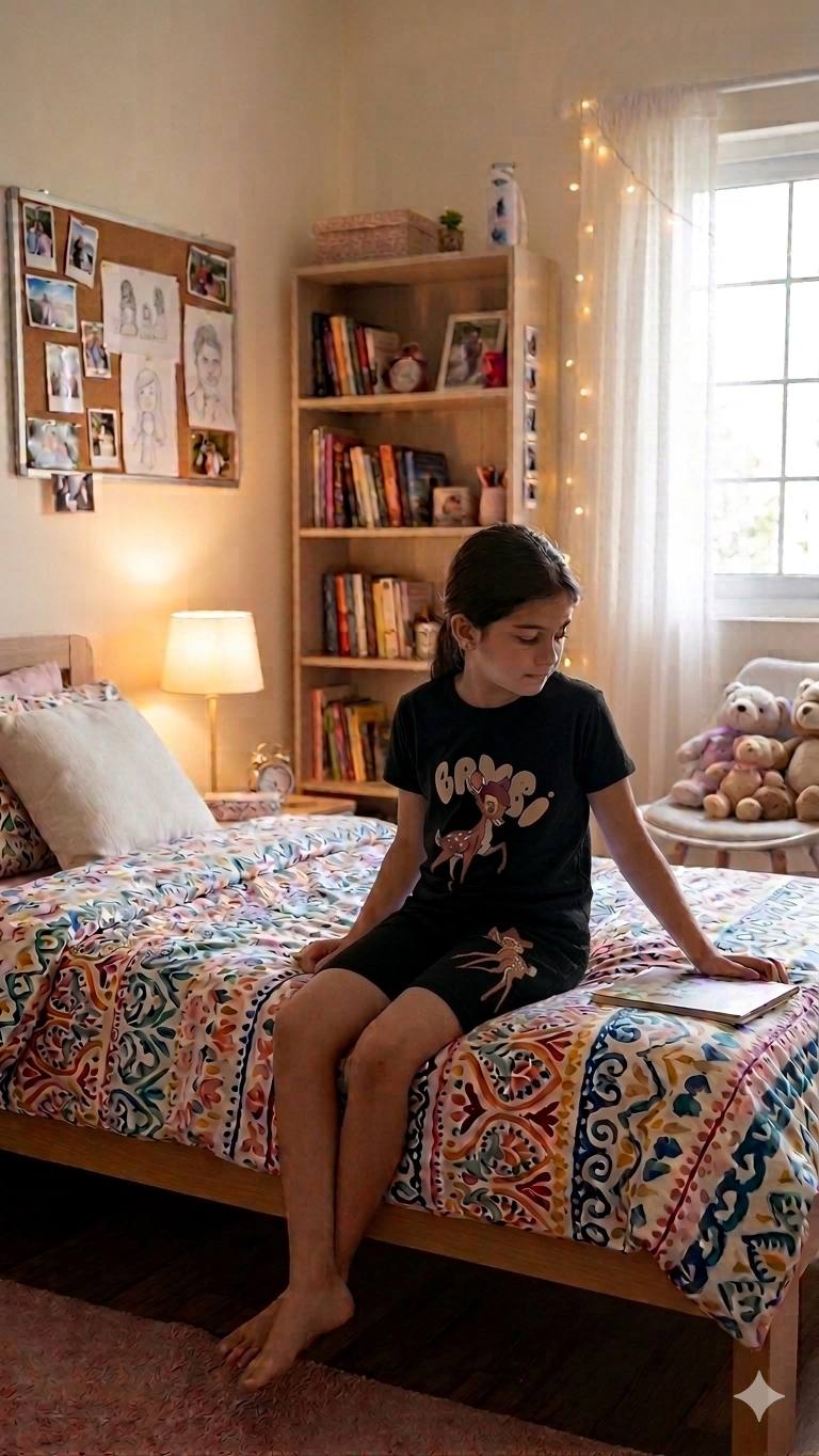 Ensemble Short et T-Shirt Fille Imprimé Bambi