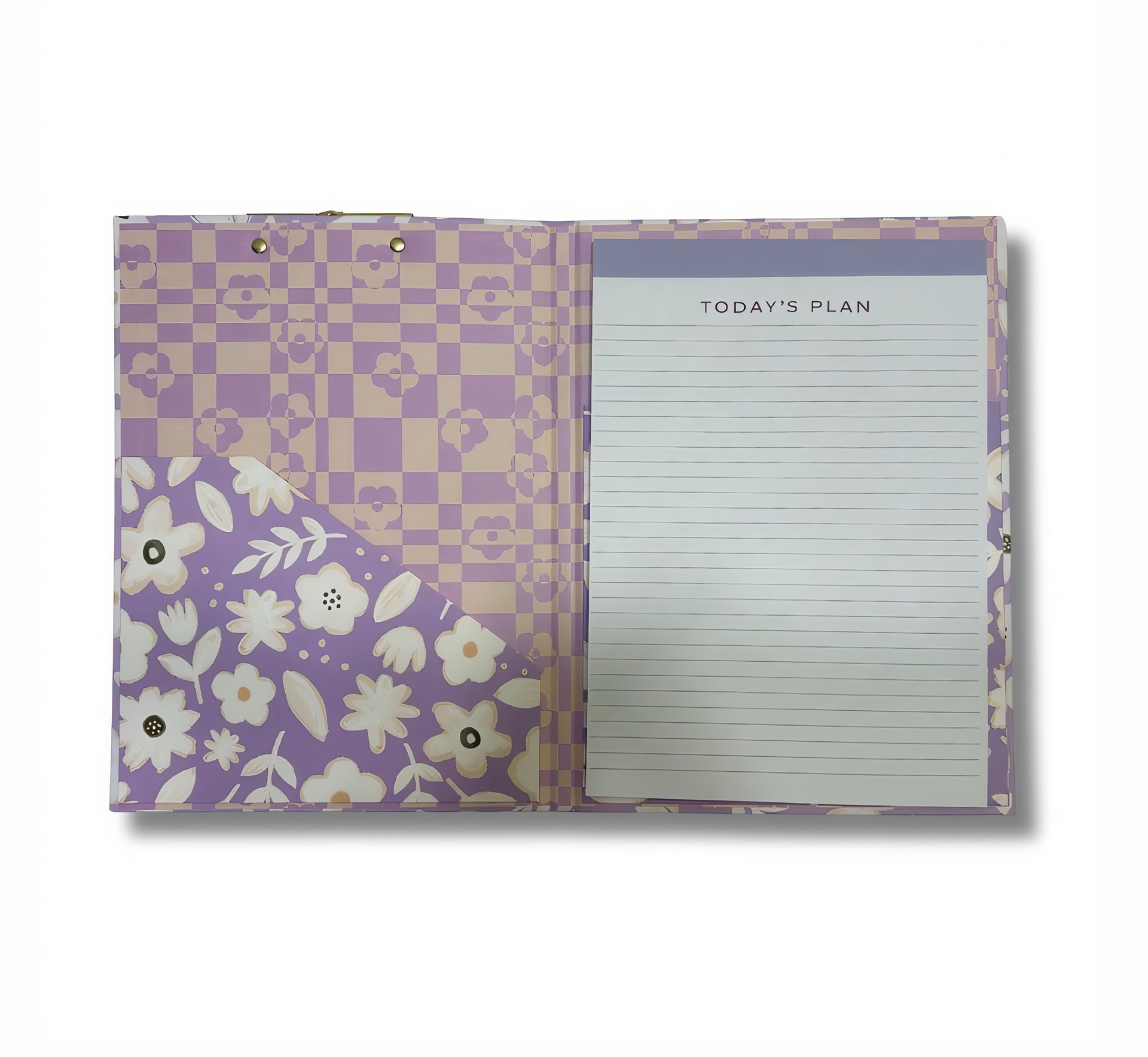 CLIP BOARD AVEC BLOC DE PAPIER