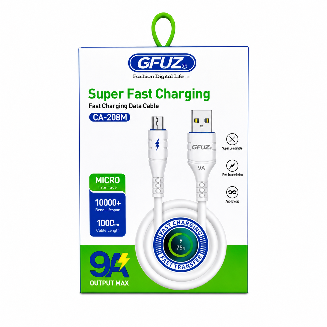 Câble Micro USB GFUZ CA-208M Super Fast Charging 9A – 1 m