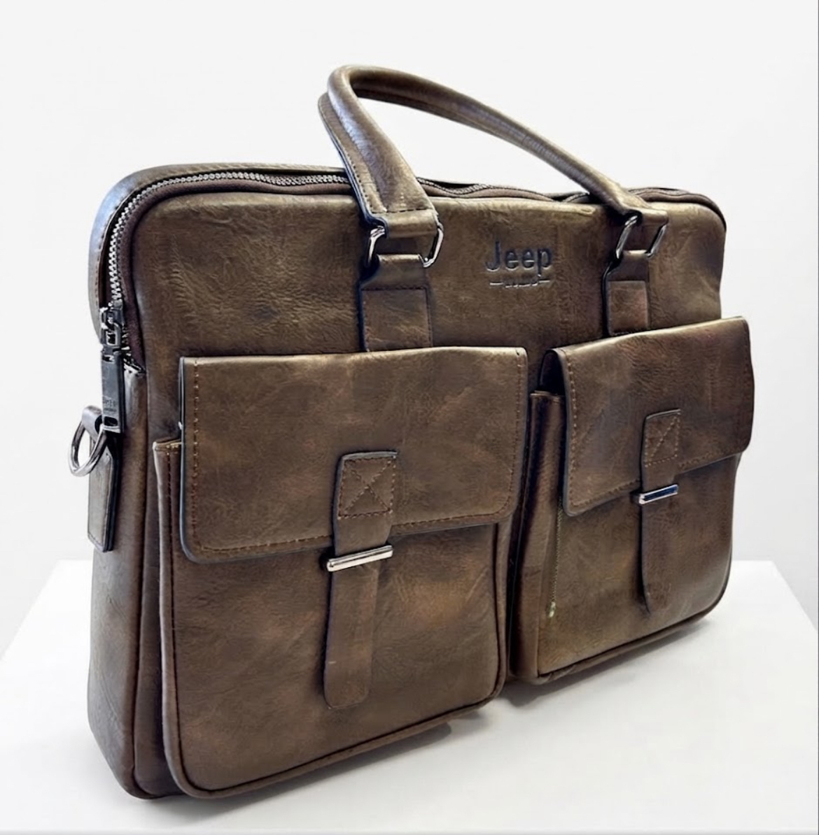 Cartable en Simili Cuir Design Élégant jeep