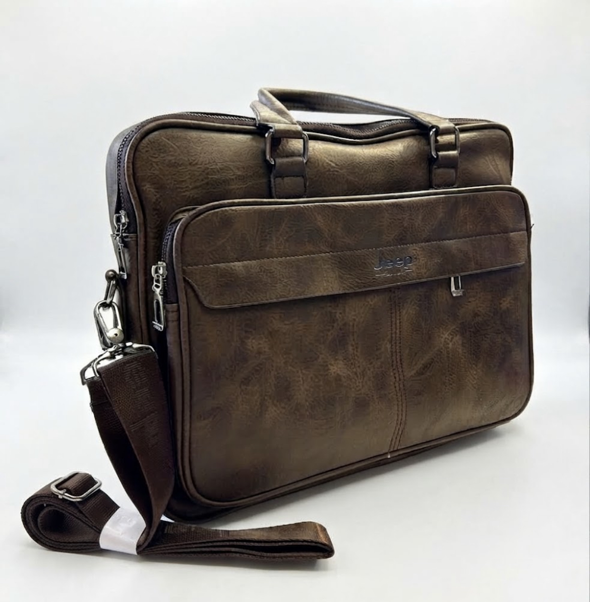 Cartable en Simili Cuir Design Élégant jeep