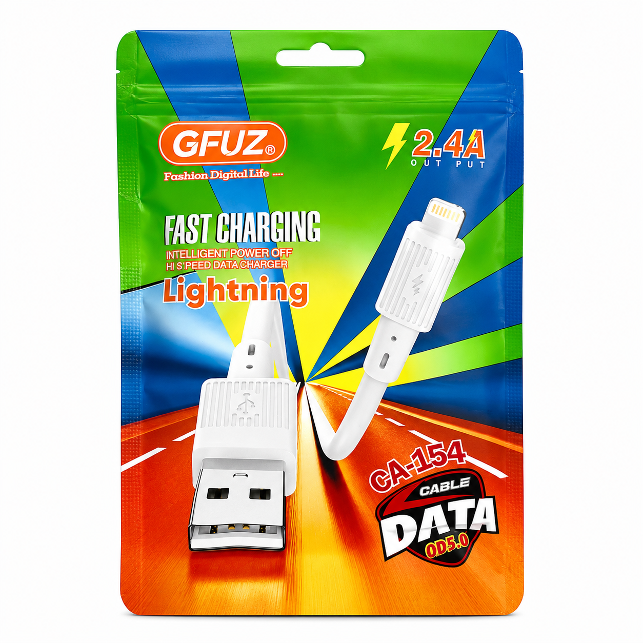 Câble Lightning Fast Charging GFUZ CA-154 2.4A