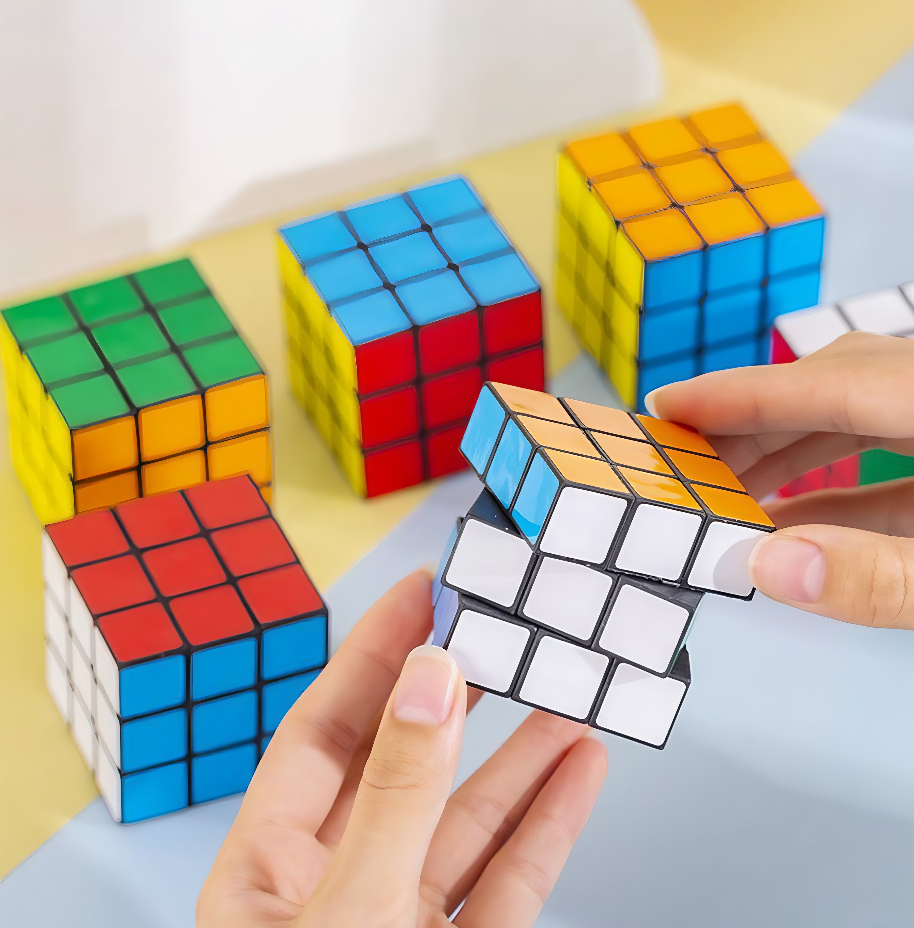 cubes magiques 3x3 colorés