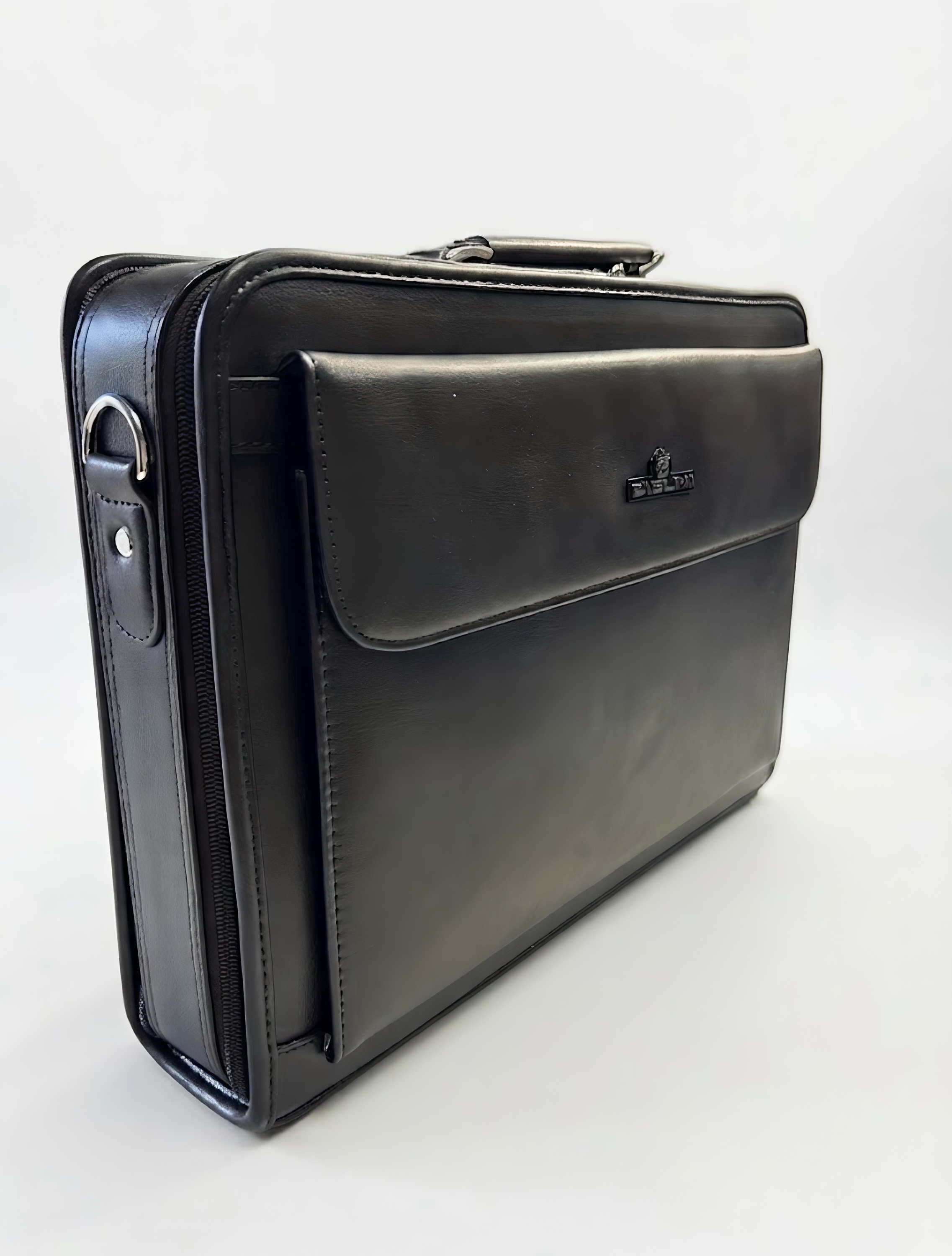 Mallette porte-documents professionnelle en simili-cuir