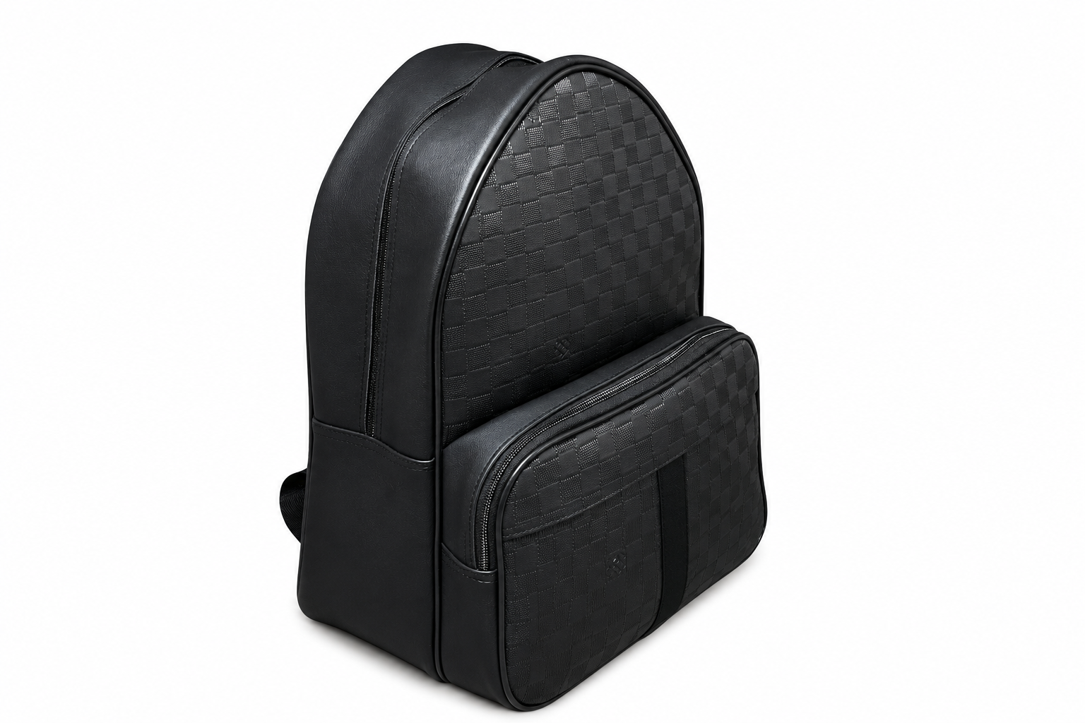 Sac à Dos Noir Motif Damier en Cuir Louis Vuitton