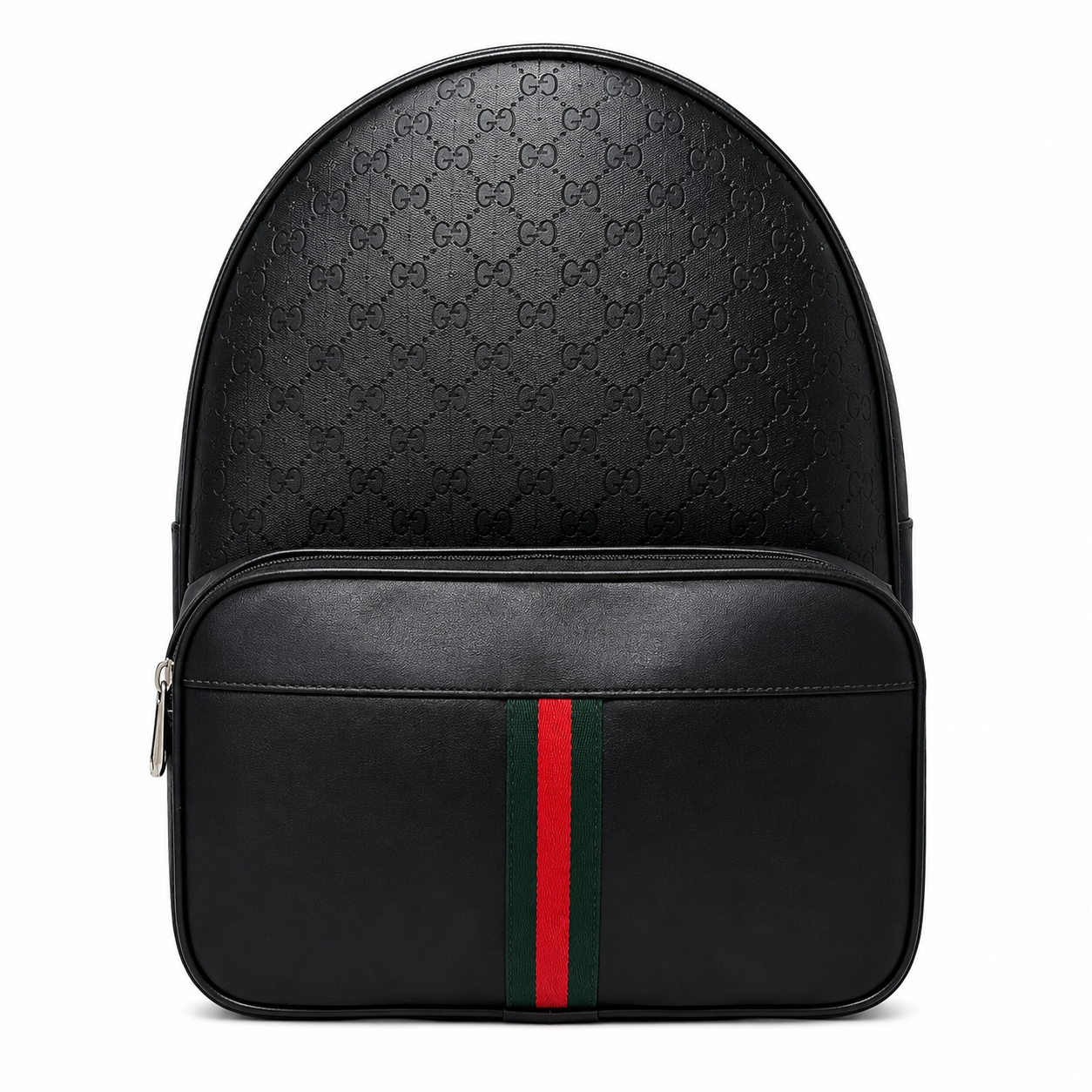 Sac à Dos Noir Monogramme avec Bande Signature Gucci