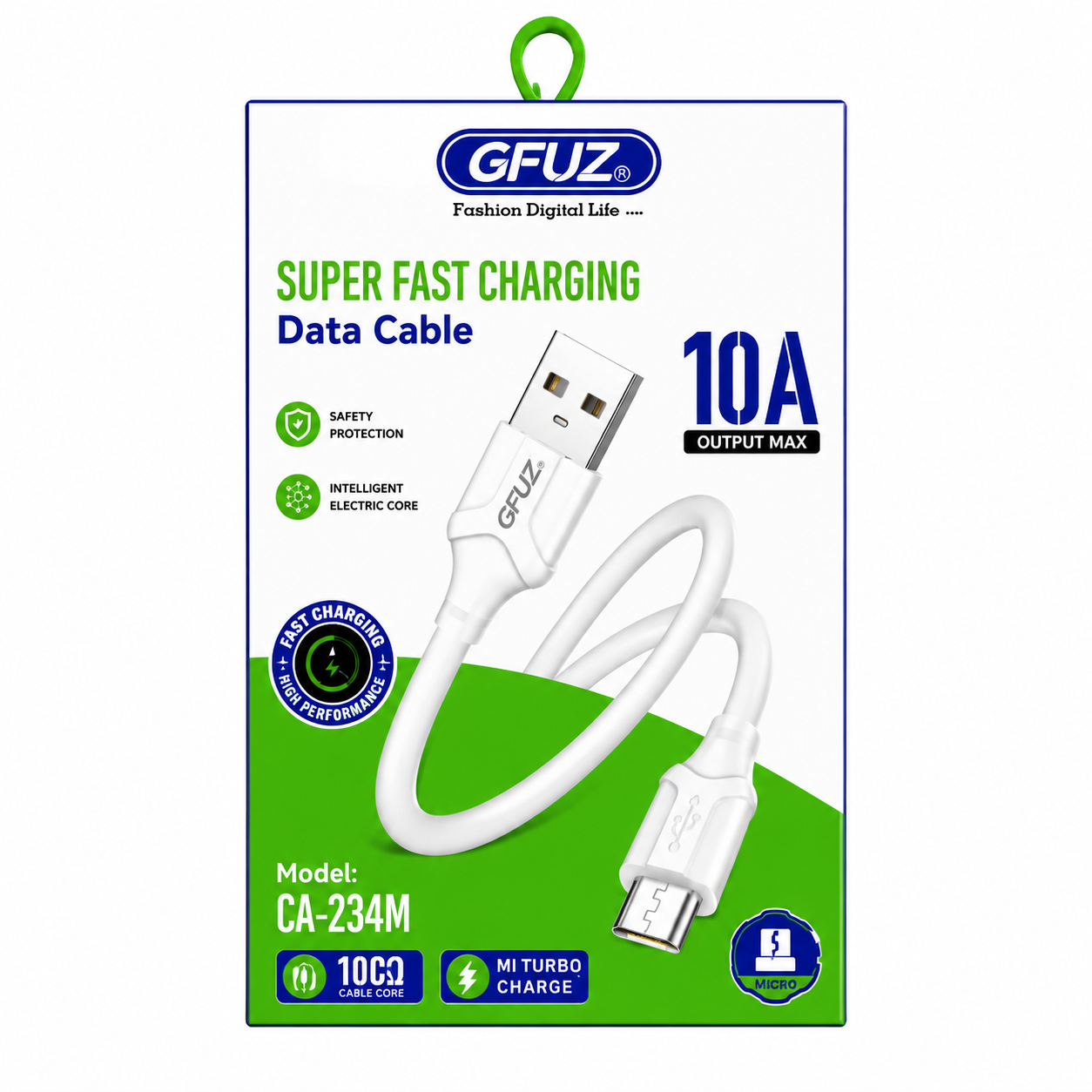 Câble Data Charge Rapide GFUZ Micro-USB CA-234M 10A